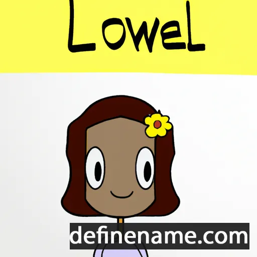 cartoon of the name Lowella