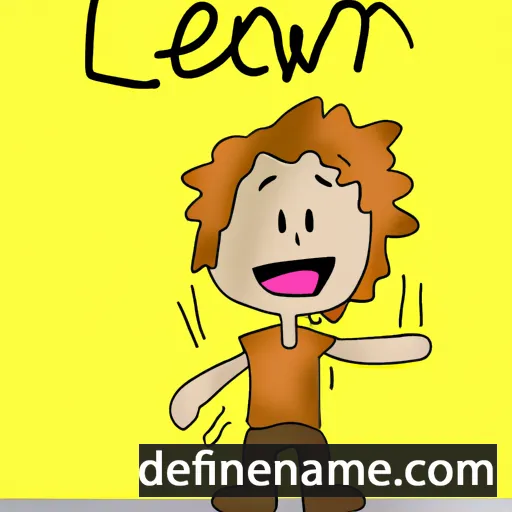 cartoon of the name Lowen