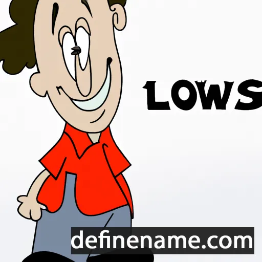 cartoon of the name Lowis