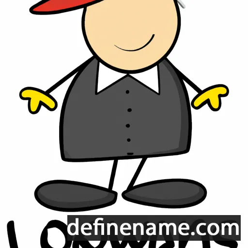 cartoon of the name Lowrans