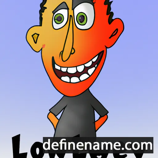 cartoon of the name Lowrey