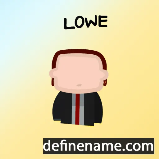 cartoon of the name Lowrie