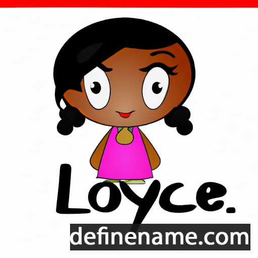 cartoon of the name Loyce