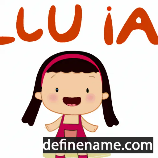 cartoon of the name Lúa