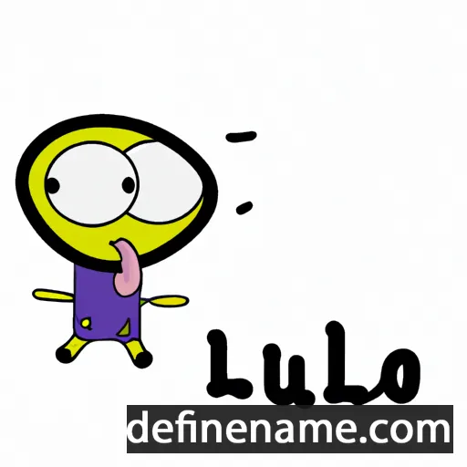 cartoon of the name Luʹǩǩ