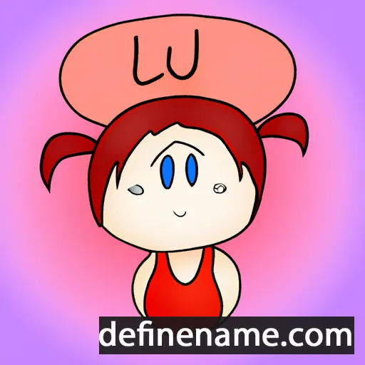 cartoon of the name Lu