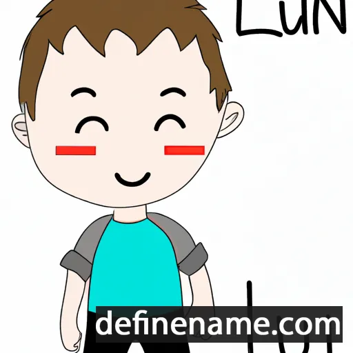 cartoon of the name Luân