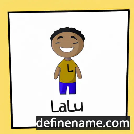 cartoon of the name Lual