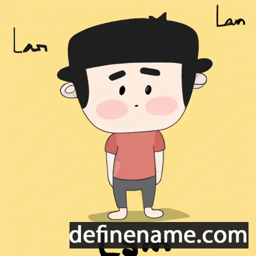 cartoon of the name Luam