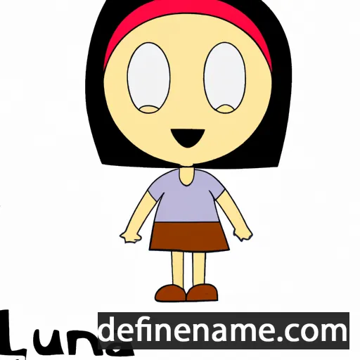 cartoon of the name Luana