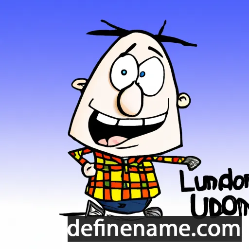 cartoon of the name Luanderson