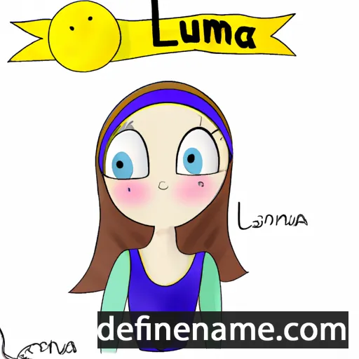 cartoon of the name Luarna