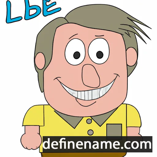 cartoon of the name Lubbe