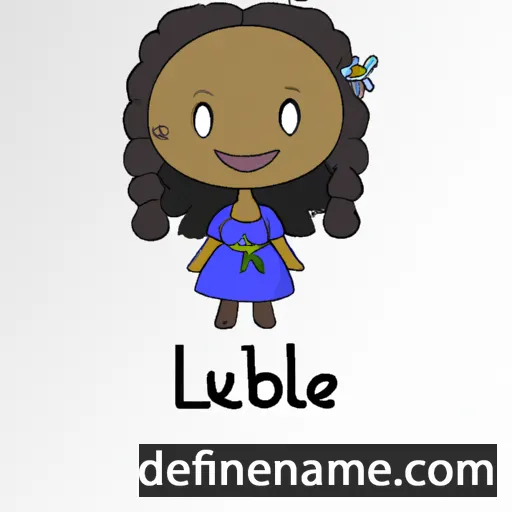 cartoon of the name Lubélia