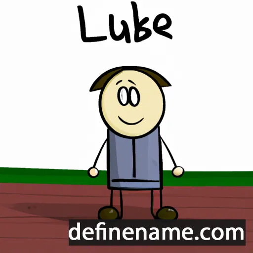 cartoon of the name Lubke