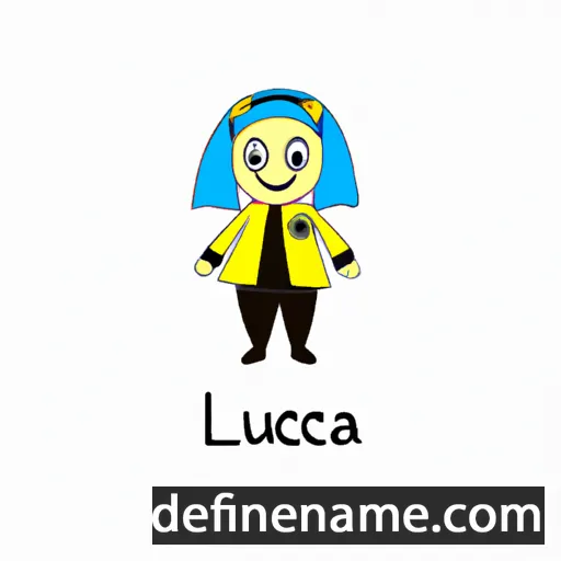 cartoon of the name Lučana