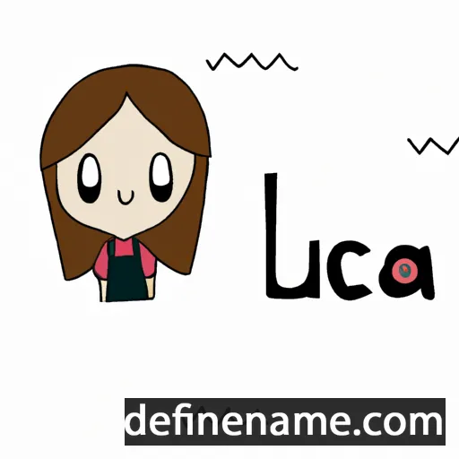 cartoon of the name Lúcía