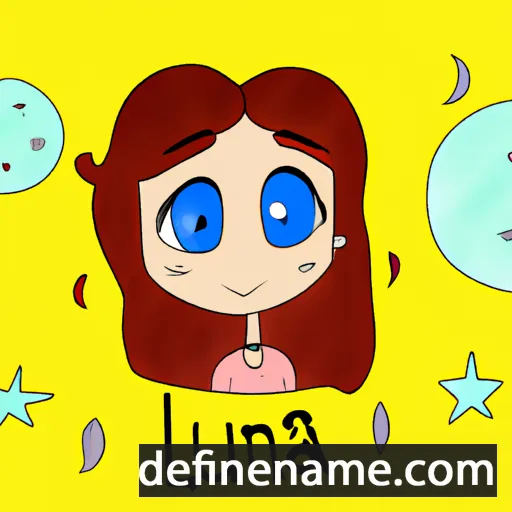 cartoon of the name Lúna