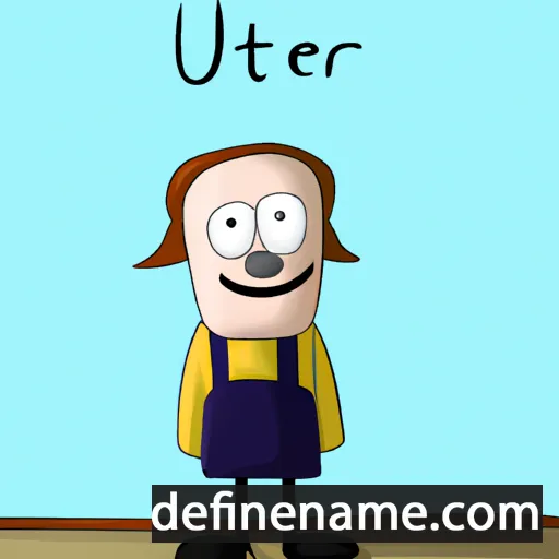 cartoon of the name Lúter