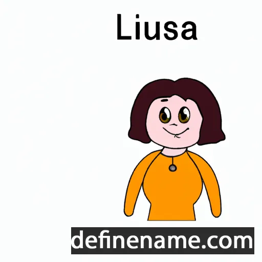 cartoon of the name Lúvísa