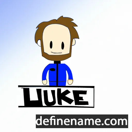 cartoon of the name Lüke