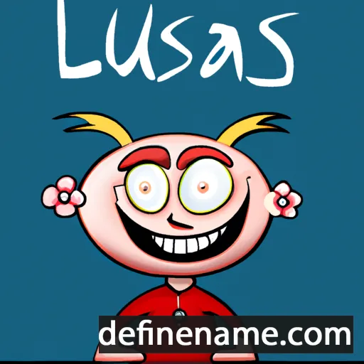 cartoon of the name Lūkass