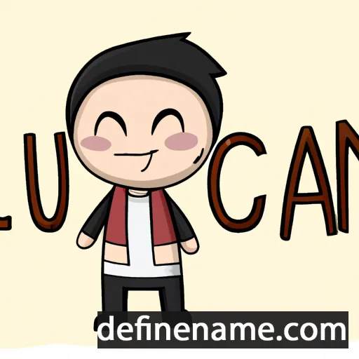 cartoon of the name Luçian