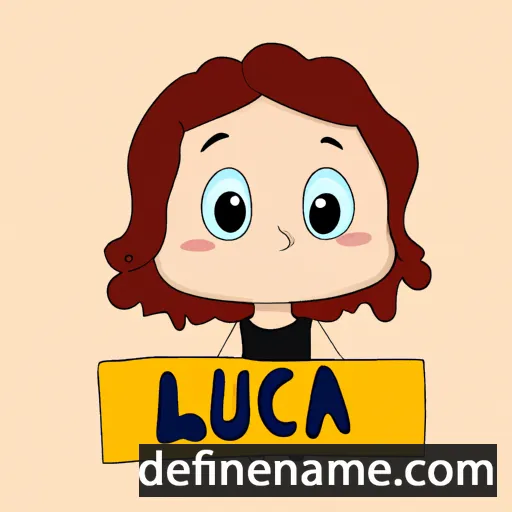 cartoon of the name Lucélia