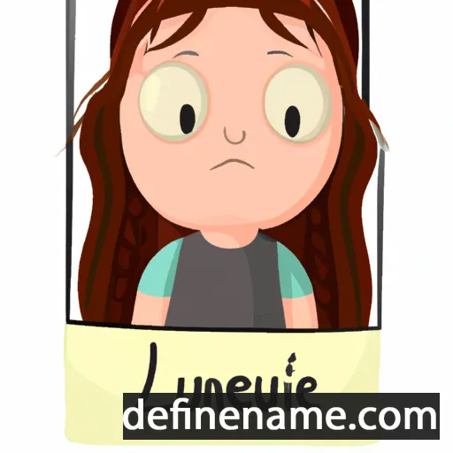 cartoon of the name Lucelene