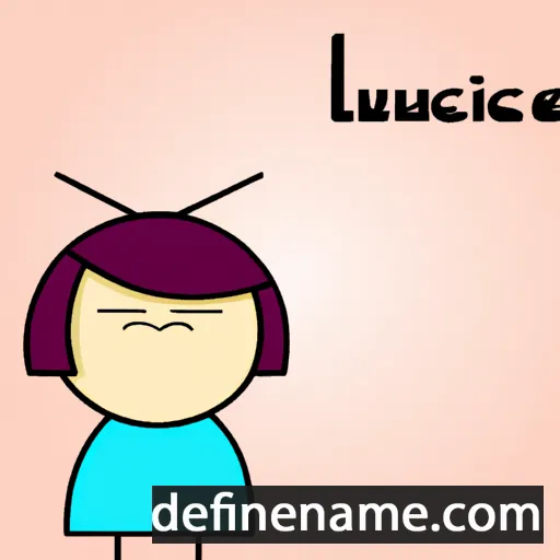 cartoon of the name Lucence