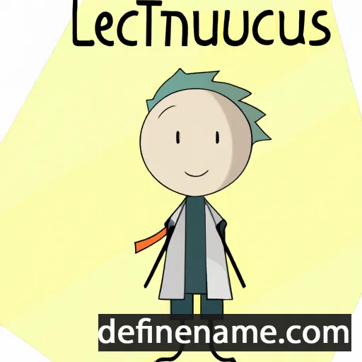 cartoon of the name Lucentius