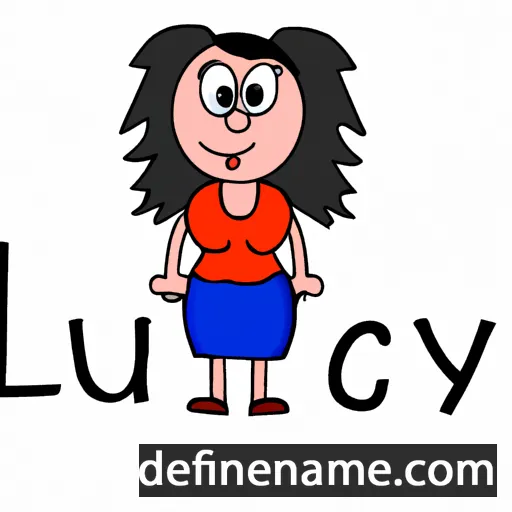 cartoon of the name Lucey