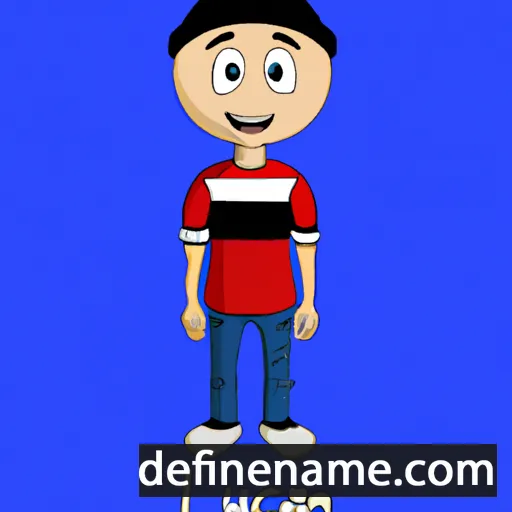 cartoon of the name Luciaan