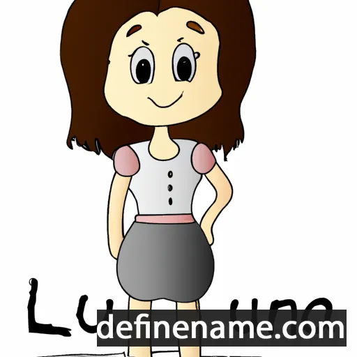 cartoon of the name Lucianna