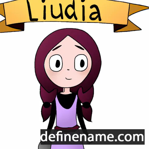 cartoon of the name Lucidia