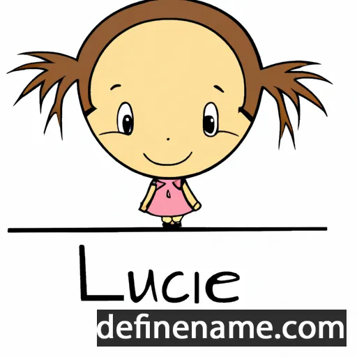 cartoon of the name Luciene