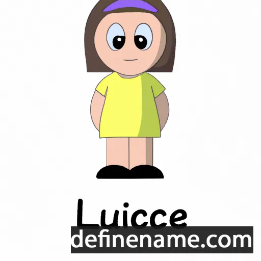 cartoon of the name Lucije