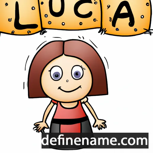 cartoon of the name Lucjana