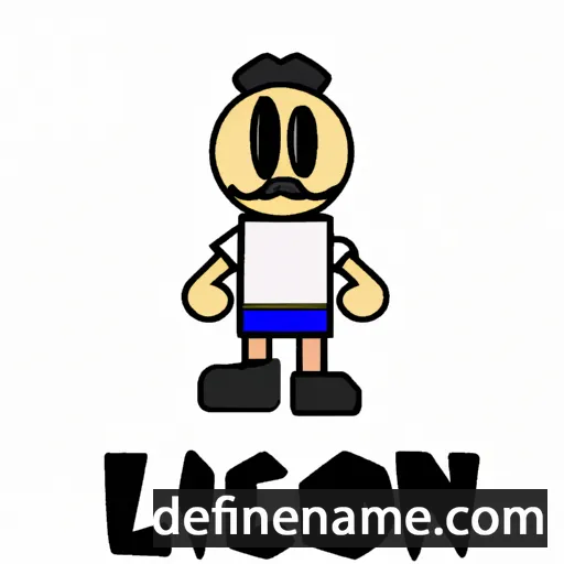 cartoon of the name Lucjón