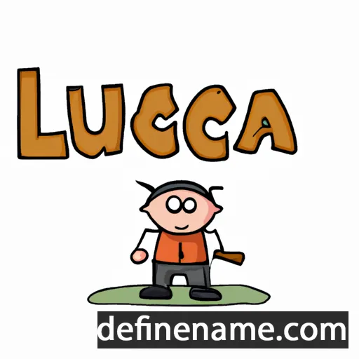 cartoon of the name Lucra