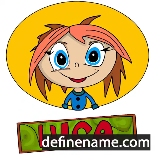 cartoon of the name Lucya