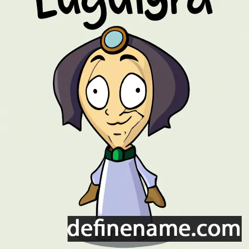 cartoon of the name Ludgera