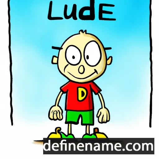 cartoon of the name Ludie