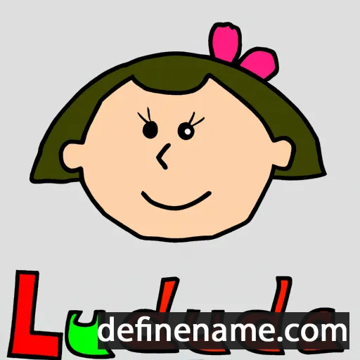 cartoon of the name Ludwiga