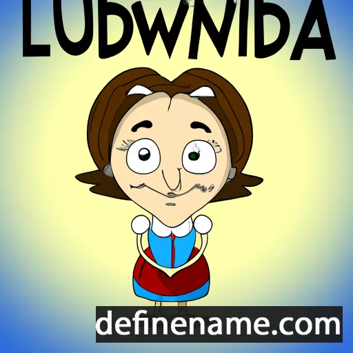 cartoon of the name Ludwina