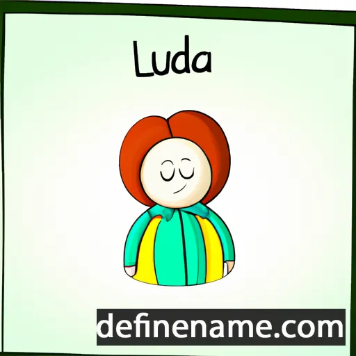 cartoon of the name Ludzia