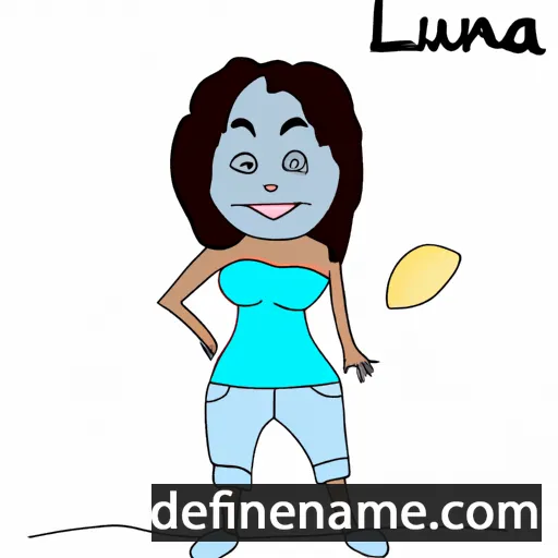 cartoon of the name Luena