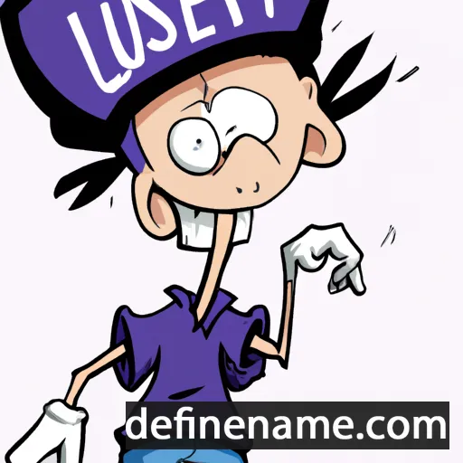 cartoon of the name Luesther