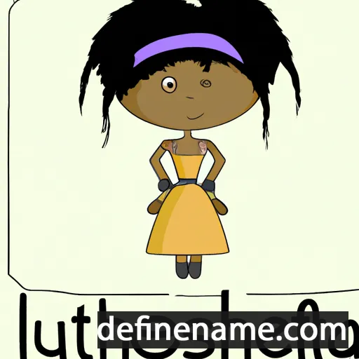 cartoon of the name Luetishia