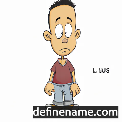 cartoon of the name Luîs